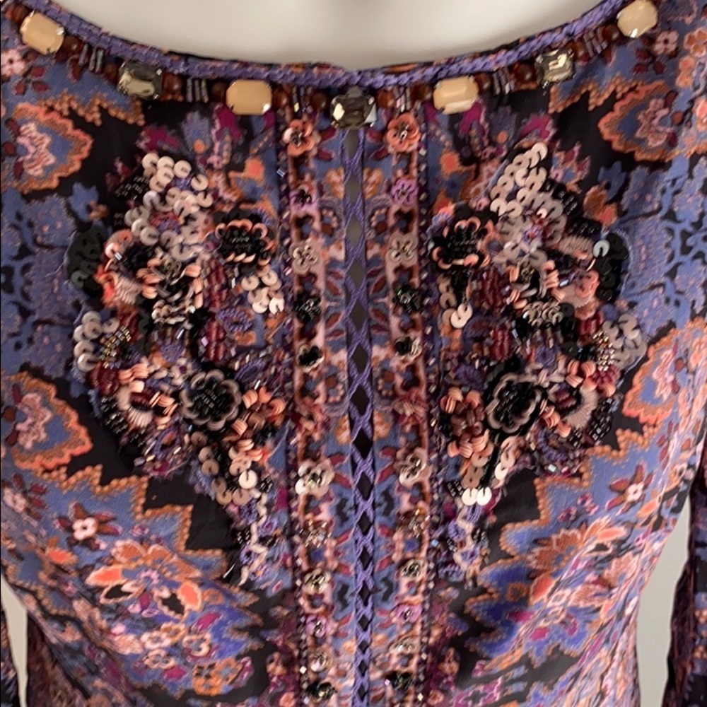 Nanette Lepore silk multicolor Kaleidoscope shift dress 6 - Picture 8 of 14